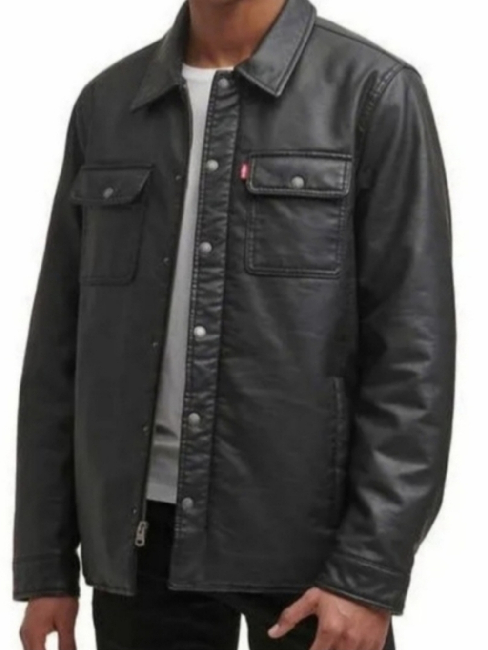 Levi's Men's Sherpa Faux Leather Jacket SZ XL